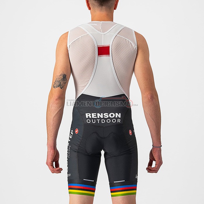 Abbigliamento Ciclismo UCI Deceuninck Quick Step Manica Corta 2022 Bianco